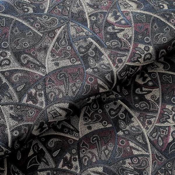 PURPLE LOOKING AROUND Aborigines Stoff aus Australien